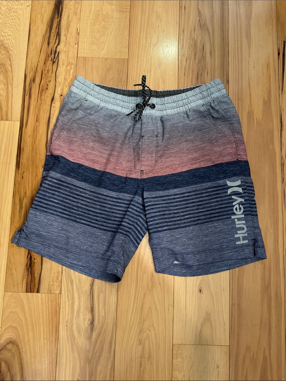 Hurley Men’s Stripe Board Shorts swim trunks